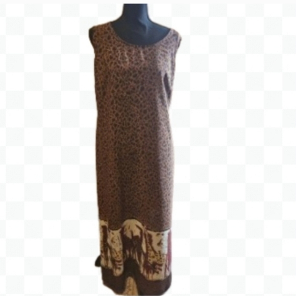 Studio C Animal Print Safari Jungle Edgy Fashion Summer Plus Sz 16 - Picture 7 of 7